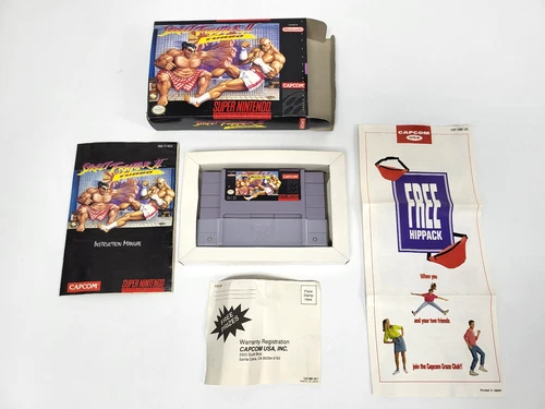 Super Nintendo SNES Street Fighter II 2 Turbo with Box and Manual
