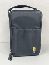 Vintage Case Logic 15 CD Storage Travel DJ Carrying Case Black with Pocket