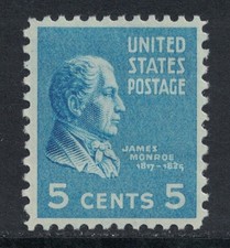Scott 810- MNH- 5c James Monroe- Presidential 