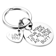 Boyfriend Keychain Gift for Girlfriend, Boyfriend,BFF, Wife, Husband, Novelty...