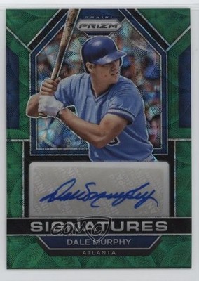 2023 Panini Prizm Signatures Green Scope 20/75 Dale Murphy #SIG-DM Auto n5h