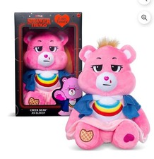 Netflix - Care Bears x Stranger Things Cheer Bear as Eleven, 12 Inch Plush New