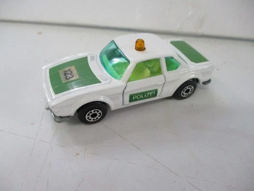 Matchbox Lesney Superfast SF45 BMW 3.0 CSL "POLIZEI" CAR, AMBER DOME, loose