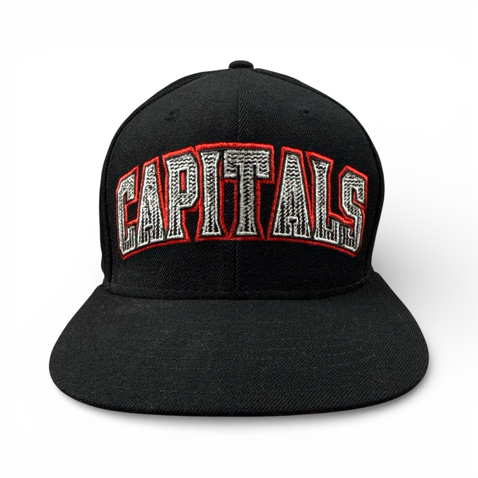 Washington Capitals Reebok Black Embroidered 100% Wool Snapb