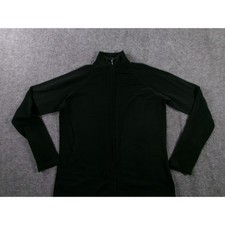 George Jacket Womens Small Black Knit Mock Neck Athleisure Casual Minimalist