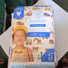 The Honest Company Vehicles Training Pants 4T/5T Multicolor Unisex Cars Trucks