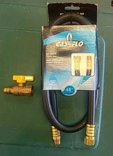 Gas-Flo 48" LP 3/8"Supply Hose with 1/2" Female 3/8" Male Pipe End & T-Valve $20
