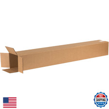 AVIDITI Moving Boxes Long 6"L x 6"W x 48"H 25-Pack Tall Corrugated Cardboard B