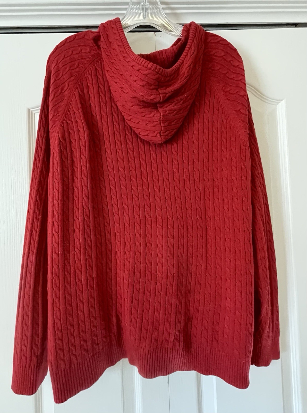 Classic Elements Red Classic Cable Knit  Zippered… - image 2