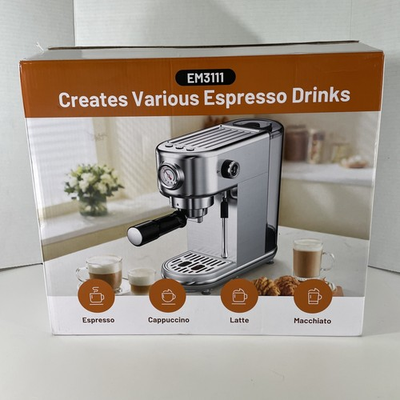 #ad Espresso Machine with Milk Frother 20 Bar Pressure Espresso Maker Automatic... $66.45