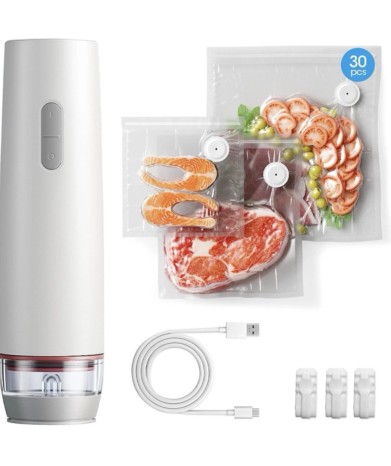 Vacuum Sealer For Food With Visible Water Tank Portable Handheld Vacuum Sealer