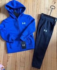 Under Armour boys size 5 matching sets short and T-shirt NWT