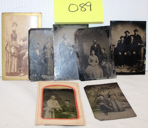 Lot of 7 Tin Type Photographs