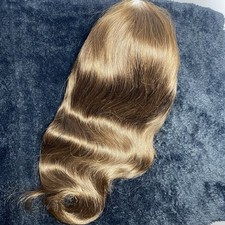 4x4 Chocolate Brown Lace Front Wig Human Hair 16in 180 Density Glueless