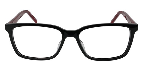 Hugo Boss 1010 Brille Herren 0OIT schwarz rot rot rechteckig 54 mm neu 100 % authentisch - Bild 1 von 5