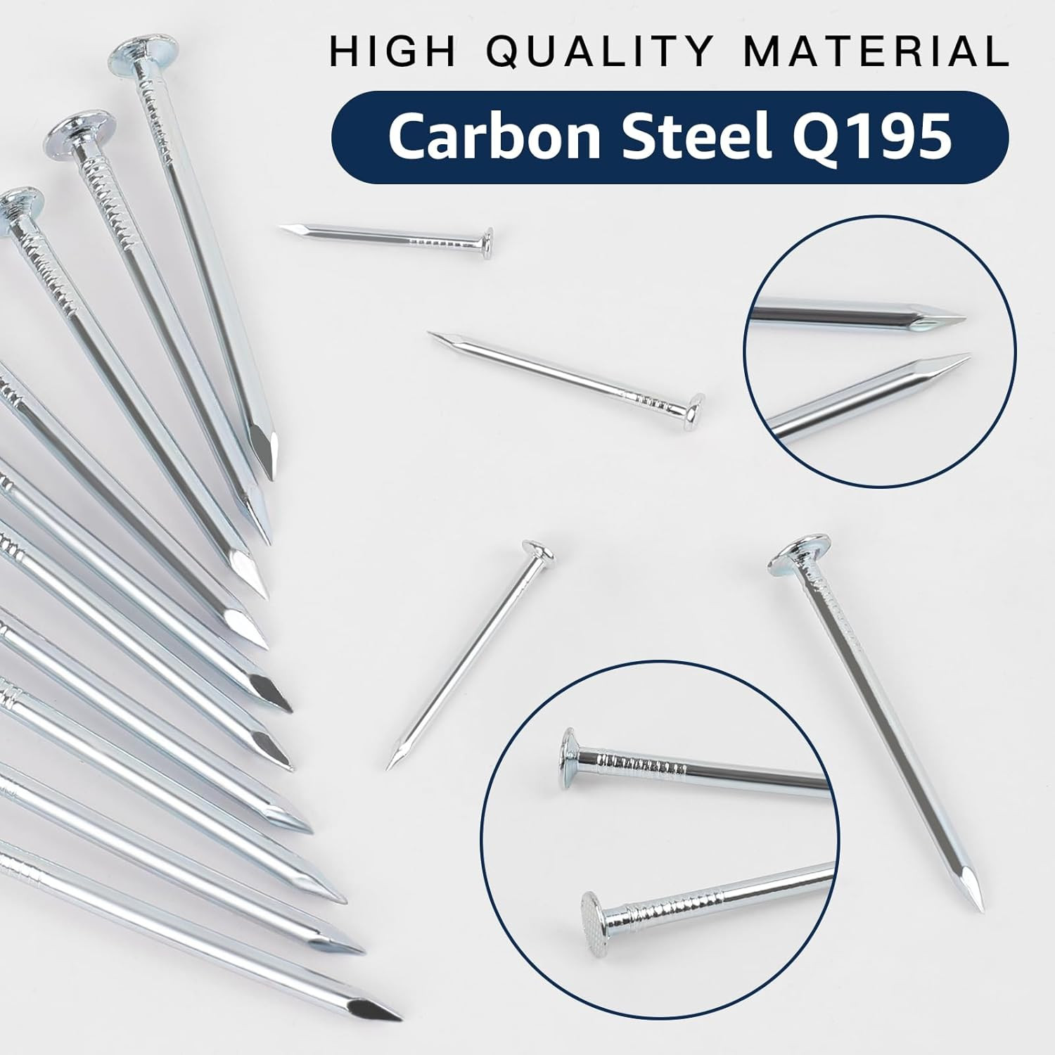 400PCS Nails for Hanging Pictures Hanging Nails for Wall Art Heavy Duty up to 2"