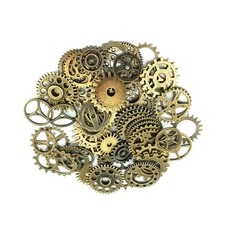 20pcs Bronze Watch Parts Steampunk Cyberpunnk Cogs Gears DIY Jewelry Crafts A