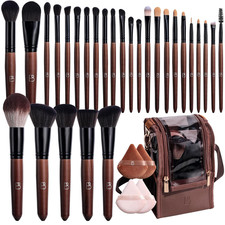 BS-MALL Professional Makeup Brush Set 28 Pcs with Travel Makeup Bag,Concealer Br