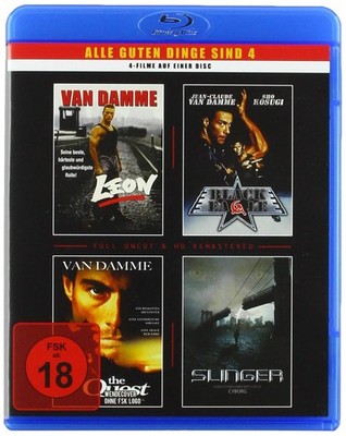 Leon / Black Eagle / The Quest/ Sl[Blu-ray/FSK 18/Neu/OVP] Jean-Claude van Damme