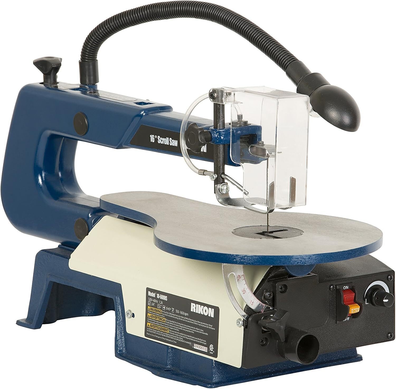 RIKON 10-600VS &ndash; 16" VS SCROLL SAW W/ LAMP