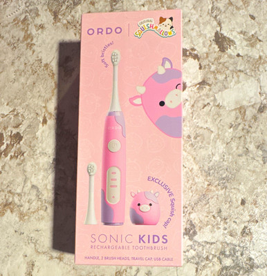 ORDO Sonic Kids Rechargeable Electric Toothbrush Squishmallows Patty Pink USB-C