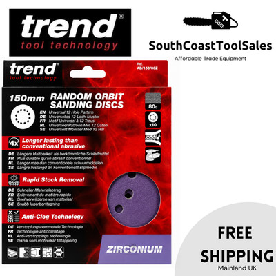 Trend 150 mm Zirkon Exzenterschleifscheiben verschiedene Körnungen 10er Pack
