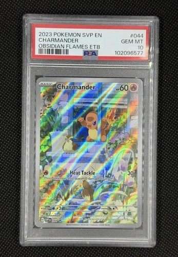 Pokemon Charmander Obsidian Flames ETB Promo SVP EN 044 PSA 10 Gem Mint