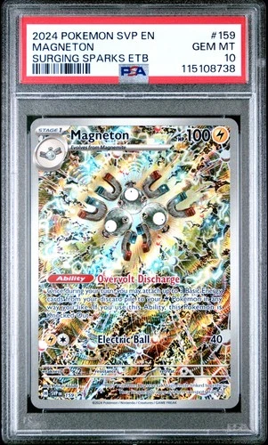 2024 POKEMON SVP EN-SV BLACK STAR PROMO #159 MAGNETON PSA 10