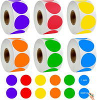 3000 StüCk Klebepunkte Bunt Punktaufkleber 25Mm Punkte Aufkleber Runde Sticker M