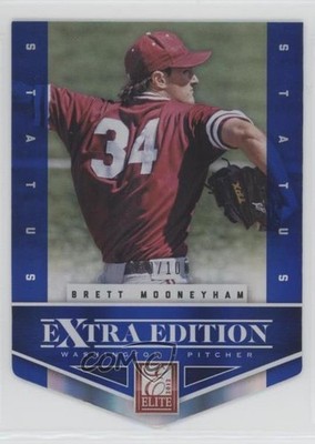 2012 Elite Extra Edition Status Blue Die-Cut /100 Brett Mooneyham #38 0z8