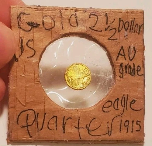 1915 UNITED STATES GOLD 2 1/2 DOLLARS GOLD QUARTER EAGLE INDIAN HEAD HIGH GRADE