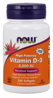 Vitamin D-3 2000 IU - 240 Weichkapseln, glutenfrei