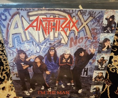 Anthrax I'm The Man 12'' Vinyl EP 1987 Island First Press Rap Metal Thrash