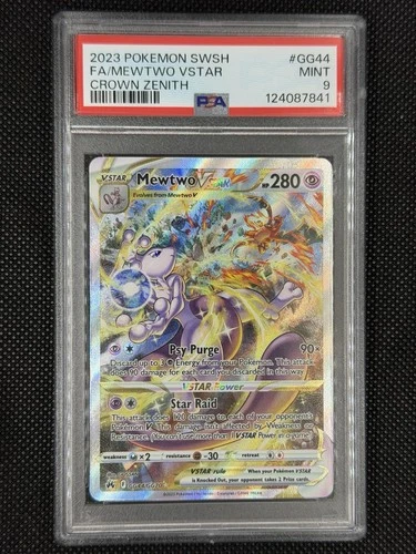 2023 Pokemon Crown Zenith Mewtwo VSTAR #GG44/GG70 PSA 9