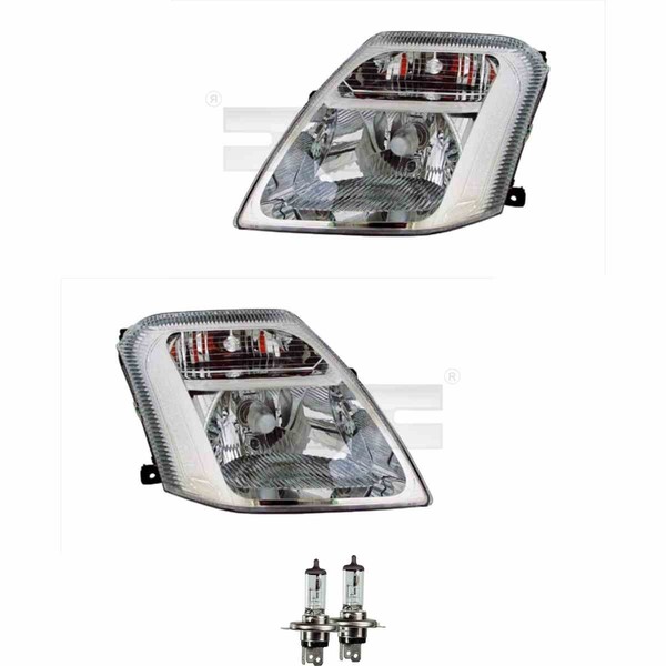 Scheinwerfer Set Links & Rechts H4 FüR CitroëN C2 Jm_ Inkl. Osram Lampen-image