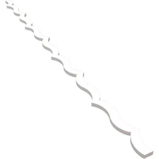 May 47 In. H X 0.5 In. W Slatwall Panels in PVC 43-Pack