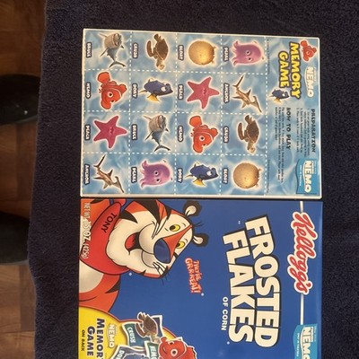 Kelloggs Frosted Flakes Cereal-Disney Pixar Finding Nemo-Memory Game on Back