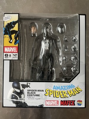 MAFEX Black Suit Spider-Man Figure No 147 Action Figure | eBay