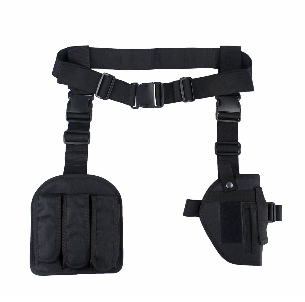 Tactical Pistol Drop Leg Thigh Holster Mag Pouch Right Hand Holster