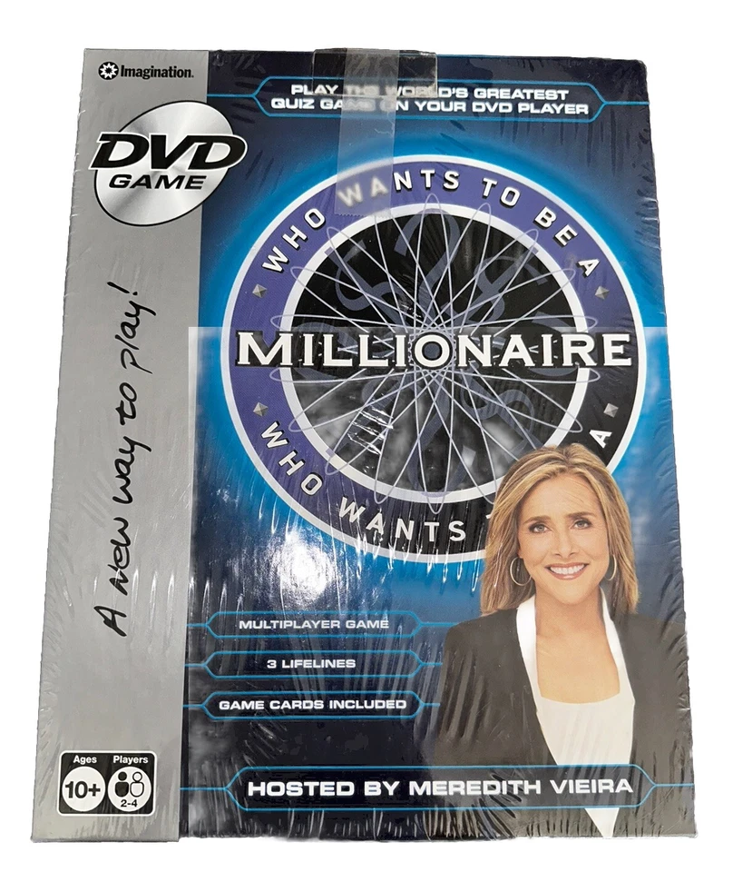 Who Wants To Be A Millionaire? DVD Game w/ Host Meredith Viera Board Game New - Image 2 of 4
