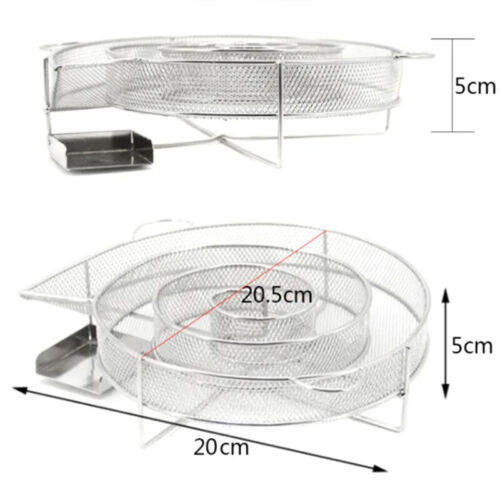Square and Round Grill Hot Cold Smoking Mesh Tube Smoke Generator Stainless