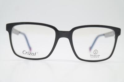 Crizal TORINO Gray Silver Red Oval Eyeglass Frame New