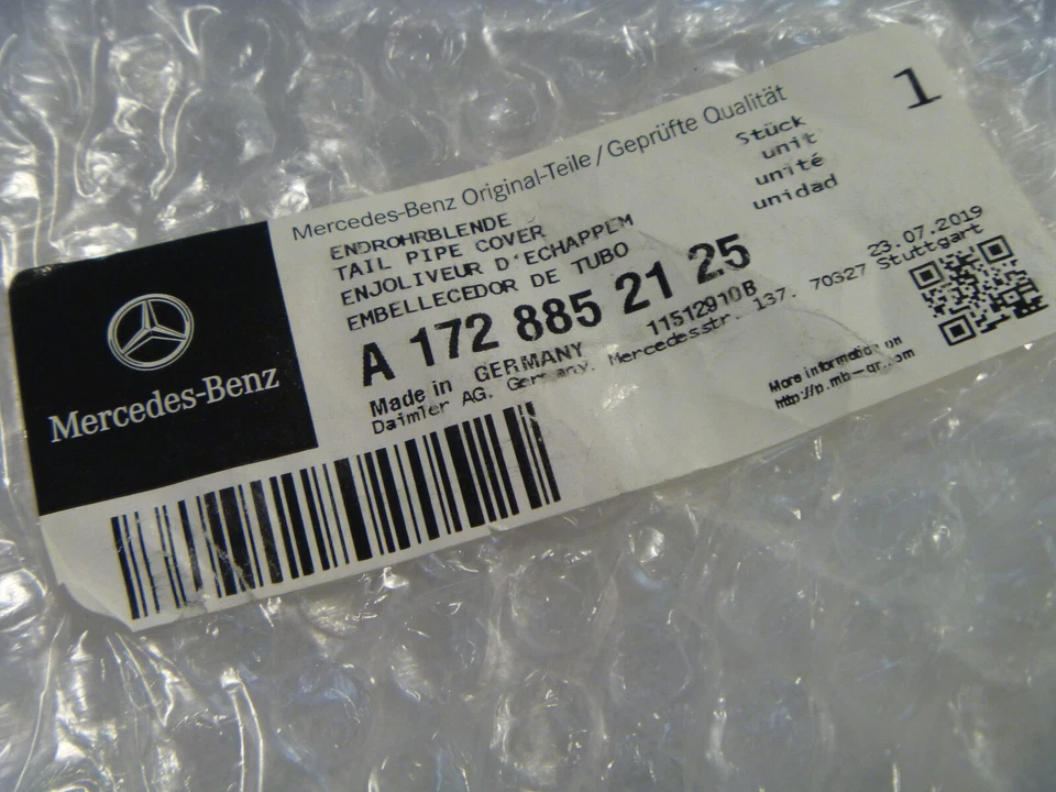 2017-2020 Mercedes Benz SLC 300 43 painel inferior acabamento parachoque 172-885-21-25 OEM novo - Imagem 2 de 2