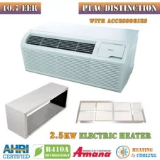 Amana PTAC Air Conditioner Distinction 12K BTU Cooling w/ 2.5kW Electric Heater