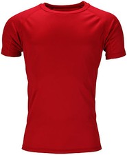New Mens Breathable T Shirt Wicking Cool Running Gym Top Sports Performance Lot