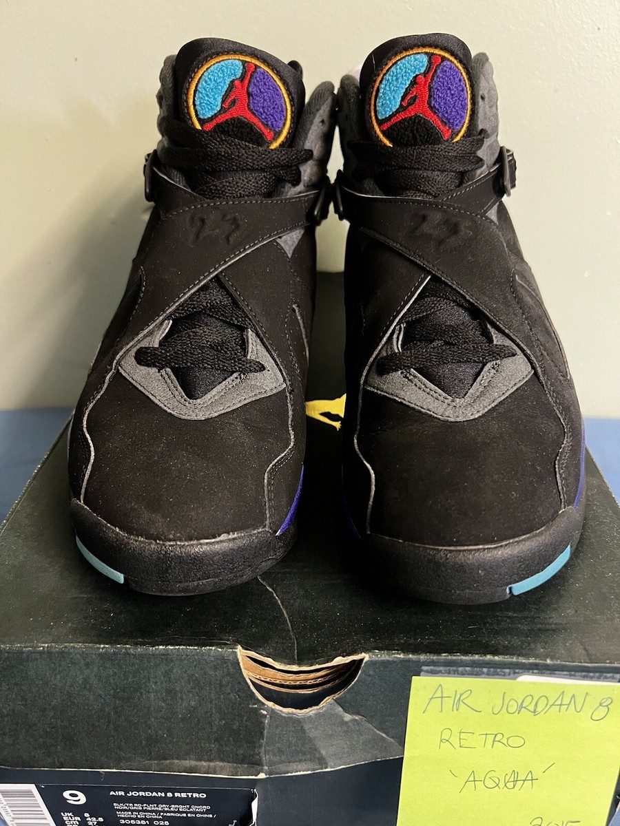 Size 9 - Jordan 8 Retro Aqua 2015 888410239575 | eBay