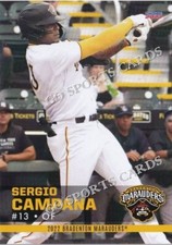 2022 Bradenton Marauders Sergio Campana RC Rookie Pittsburgh Pirates DR