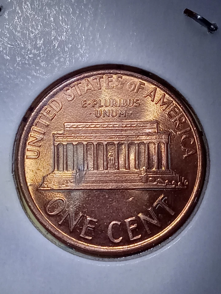 1986 Lincoln With Rev Clad Error, Cracked Planchet & Chip And Much More!! Ms!! - Image 4 of 4