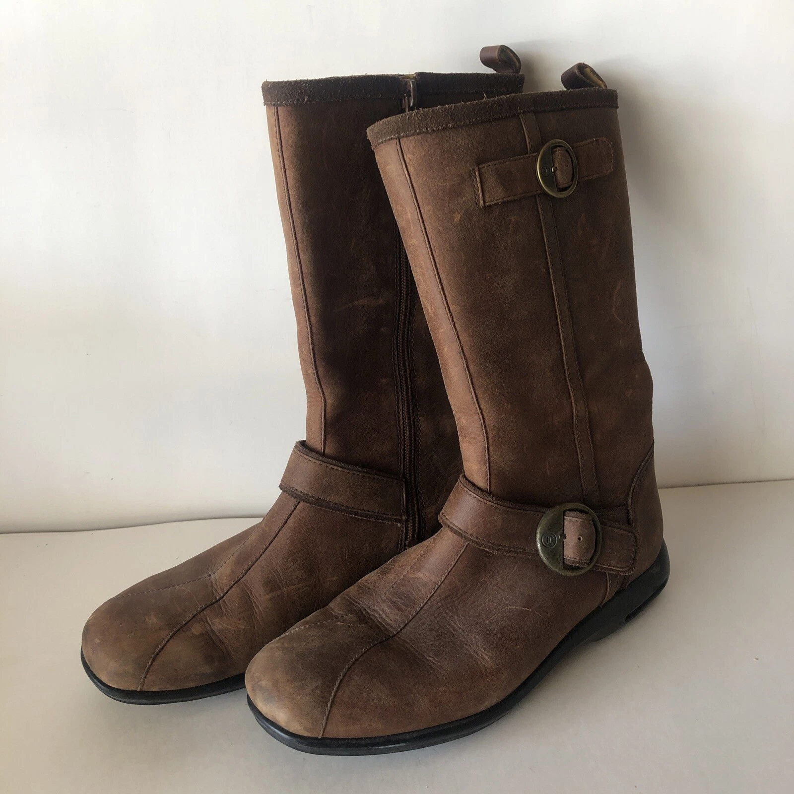 Nike Air Stivali Impermeabili Midcalf Pelle Donna 8 B Marrone Uso Leggero