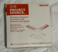 Project Source 90-Degree Track Lighting Connector MATTE BLACK Cover #0650150 New